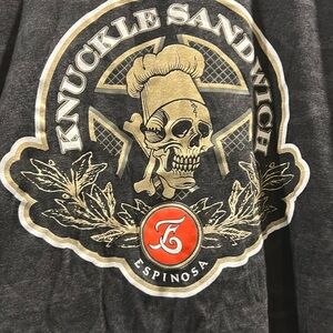 Guy Fieri Knuckle Sandwich Skull faint camo T-Shirt Tee Chef Cook show size XL